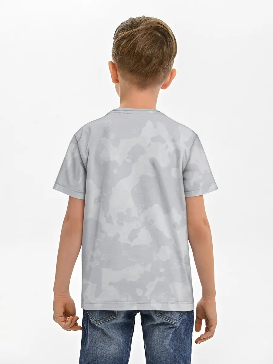 Детская базовая футболка / Светло-серая