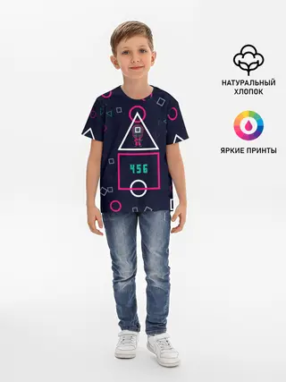 Детская базовая футболка / 456 | ФИНАЛ | ИГРА В КАЛЬМАРА