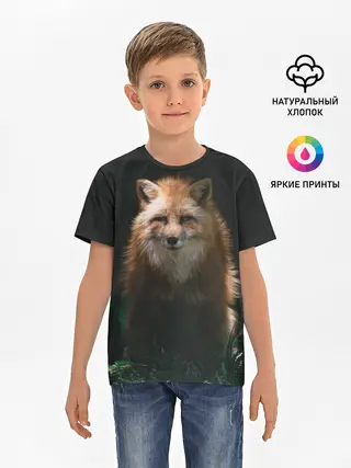 Детская базовая футболка / Хитрый Лис