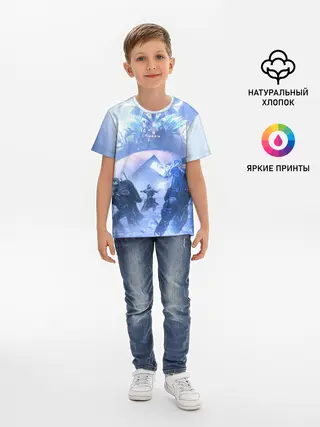 Детская базовая футболка / DESTINY 2 ЛЕДЯНОЙ МАРС / СТРАЖИ