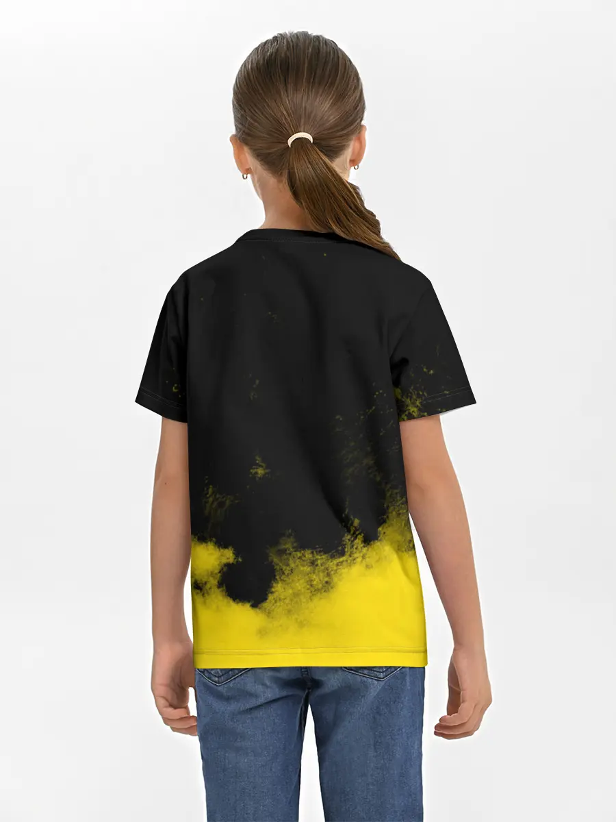 Детская базовая футболка / Хамон желтый дым
