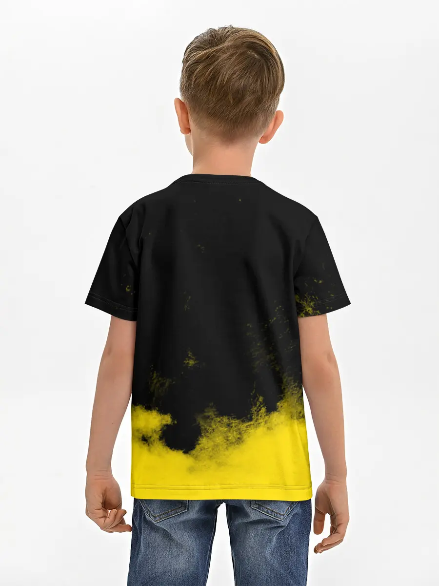 Детская базовая футболка / Хамон желтый дым