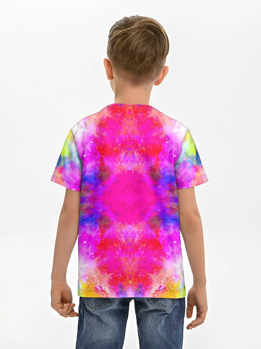 Детская базовая футболка / КРАСОЧНАЯ ГАЛАКТИКА
