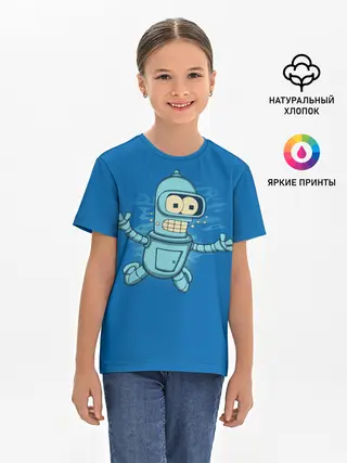 Детская базовая футболка / Bender Nevermind