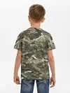Детская базовая футболка / Именной камуфляж Колян