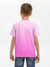 Детская базовая футболка / Розовая лапка с подушечками