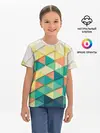 Детская базовая футболка / Ромбики