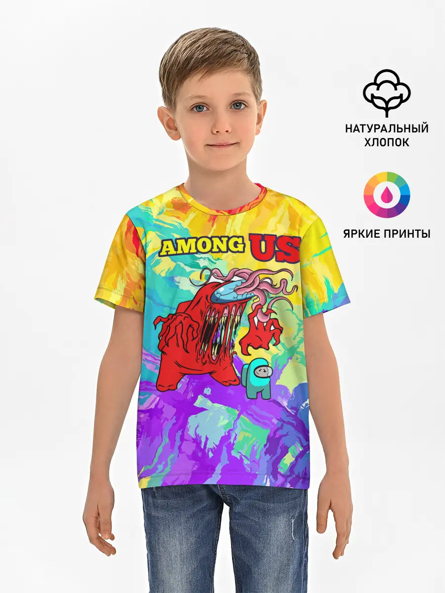 Детская базовая футболка / Among Us