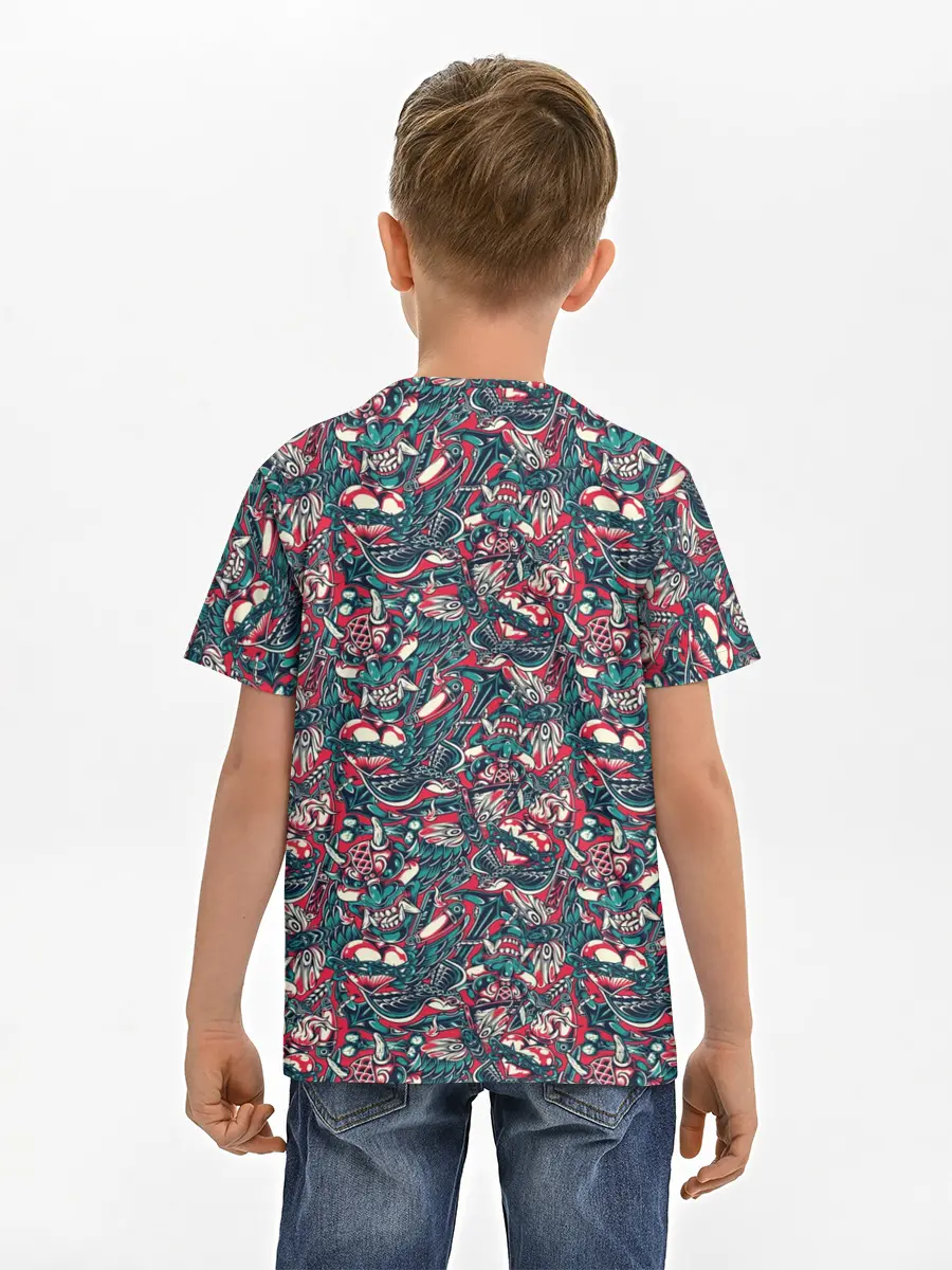 Детская базовая футболка / Happy Halloween