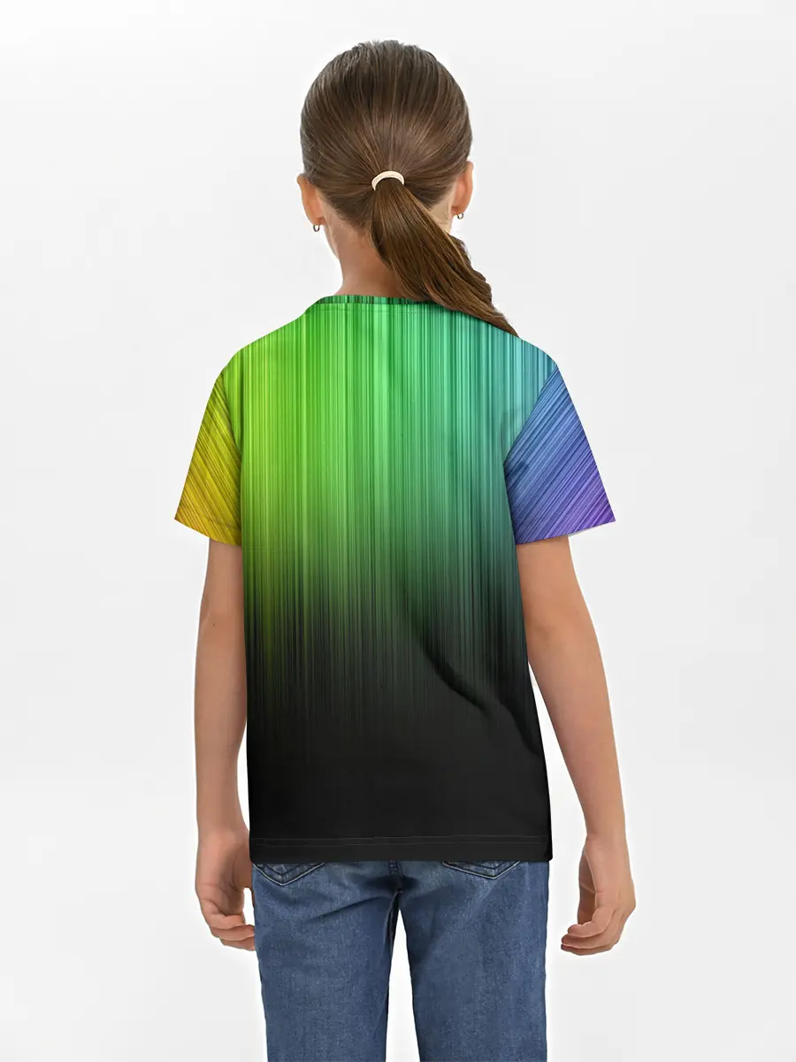 Детская базовая футболка / Неоновый Свет