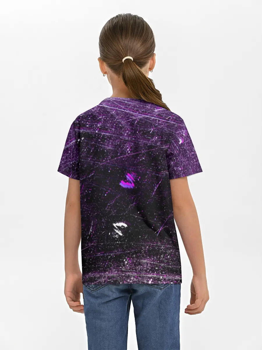 Детская базовая футболка / Cyberpunk Samurai Anime