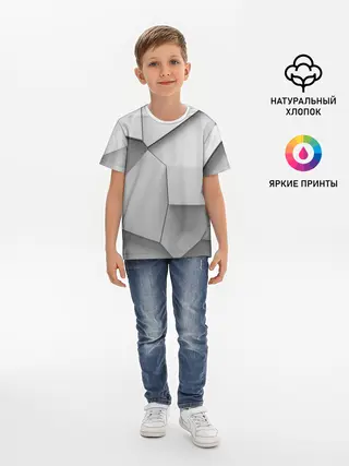 Детская базовая футболка / Осколки плитки