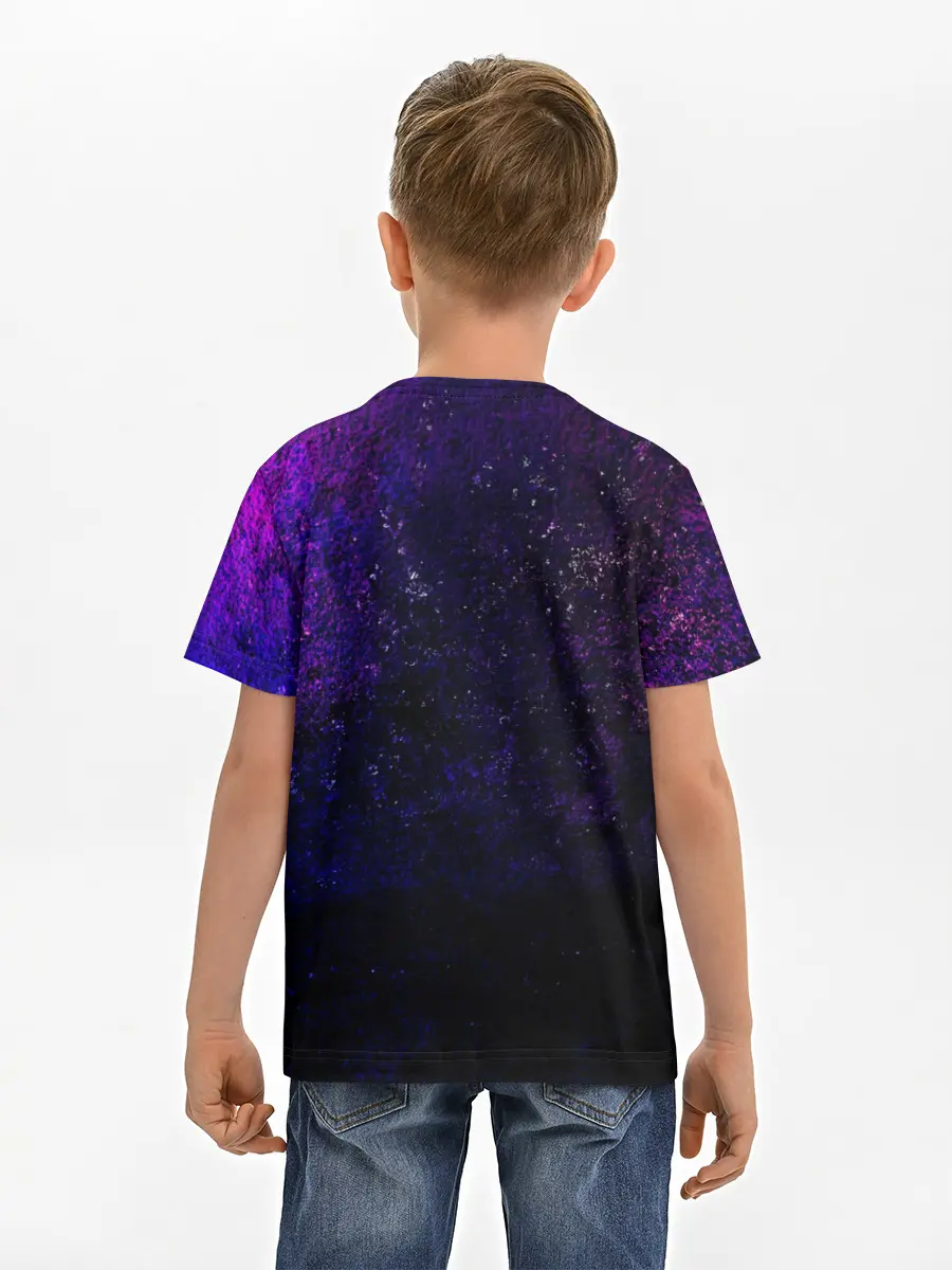 Детская базовая футболка / Deftones. Neon logo