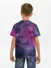 Детская базовая футболка / Фиолетово-бордовый узор