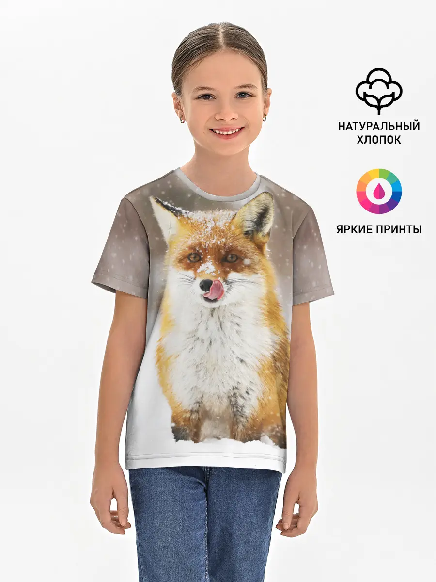 Детская базовая футболка / Лиса