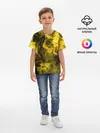 Детская базовая футболка / Желтый Неоновый Дым