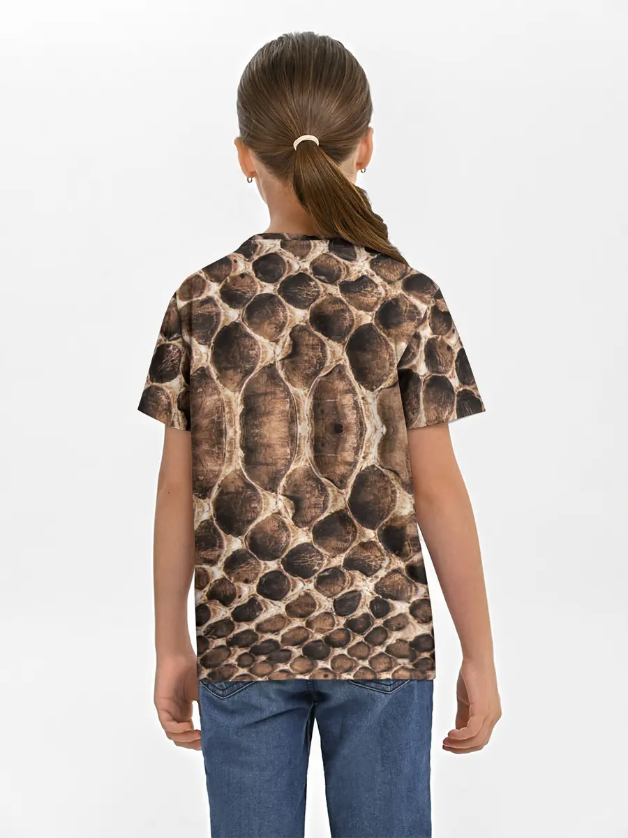 Детская базовая футболка / Snake Skin