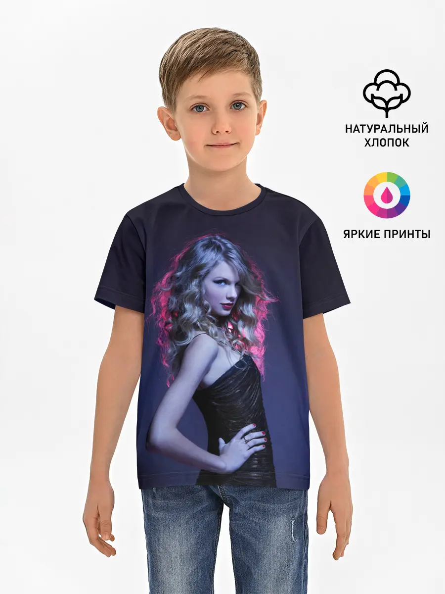 Детская базовая футболка / Игривая Тейлор