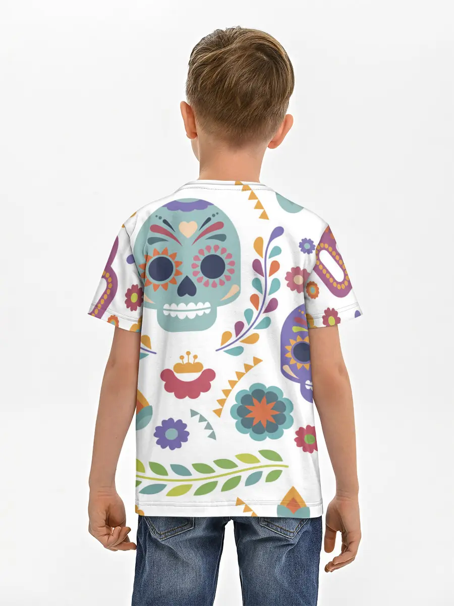 Детская базовая футболка / Мексиканские мотивы