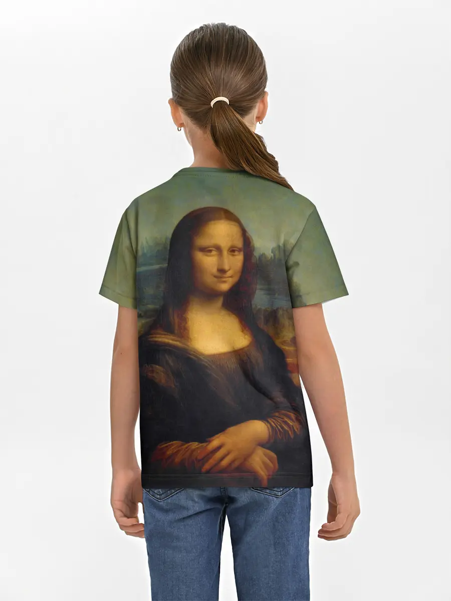 Детская базовая футболка / Леонардо да Винчи - Мона Лиза
