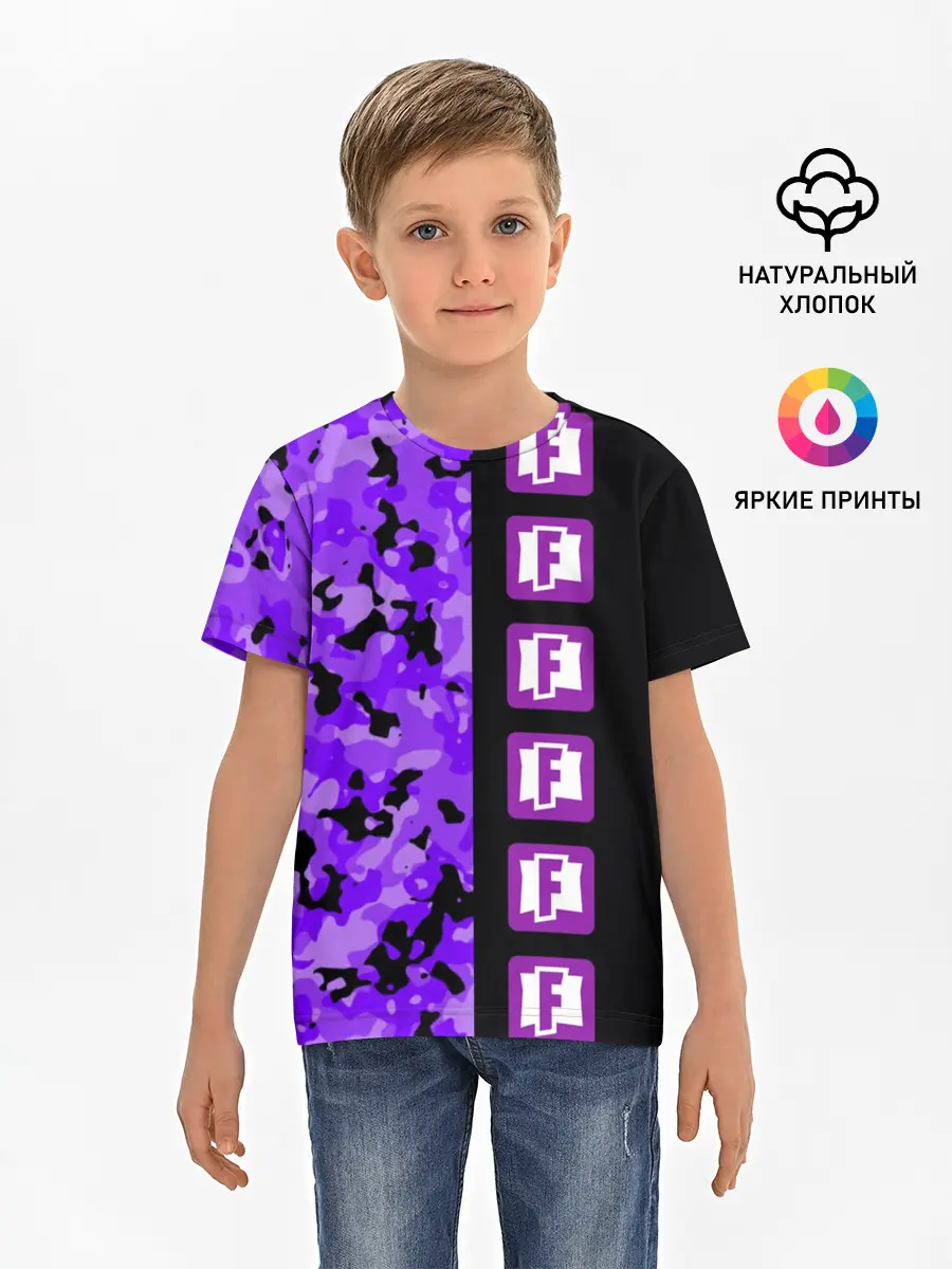 Детская базовая футболка / Fortnite