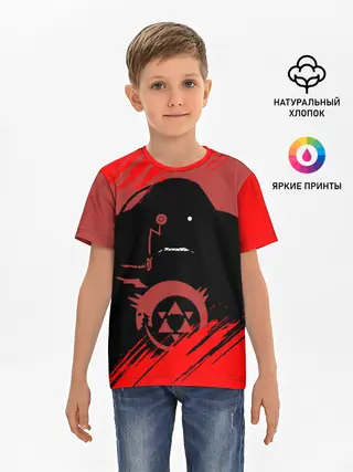 Детская базовая футболка / Стальной алхимик | Обжорство