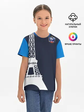 Детская базовая футболка / Сборная Франции форма