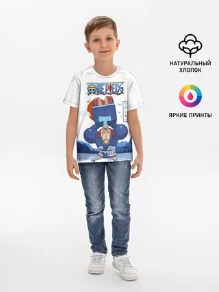 Детская базовая футболка / Фрэнки One Piece. Большой куш