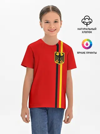 Детская базовая футболка / Германия, лента с гербом