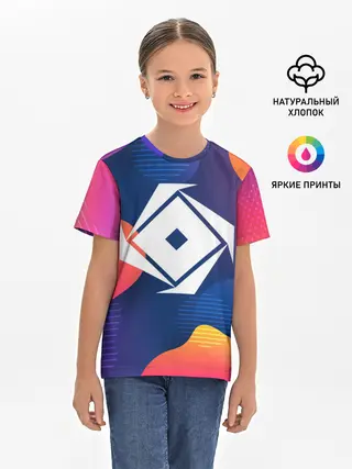 Детская базовая футболка / РОБЛОКС ЛОГО | LOGO