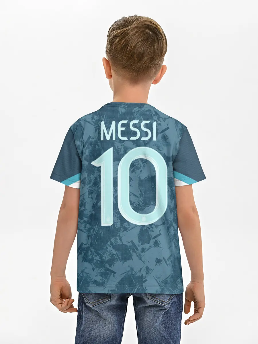 Детская базовая футболка / Messi away Copa America 2020