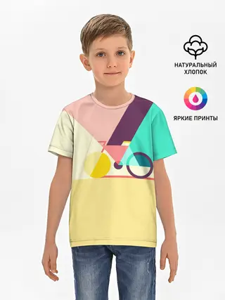 Детская базовая футболка / Велосипед