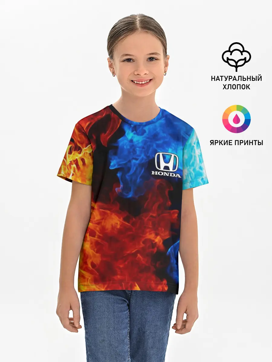 Детская базовая футболка / HONDA