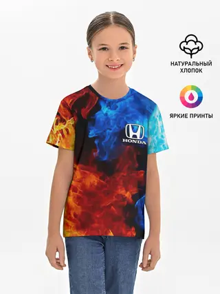 Детская базовая футболка / HONDA