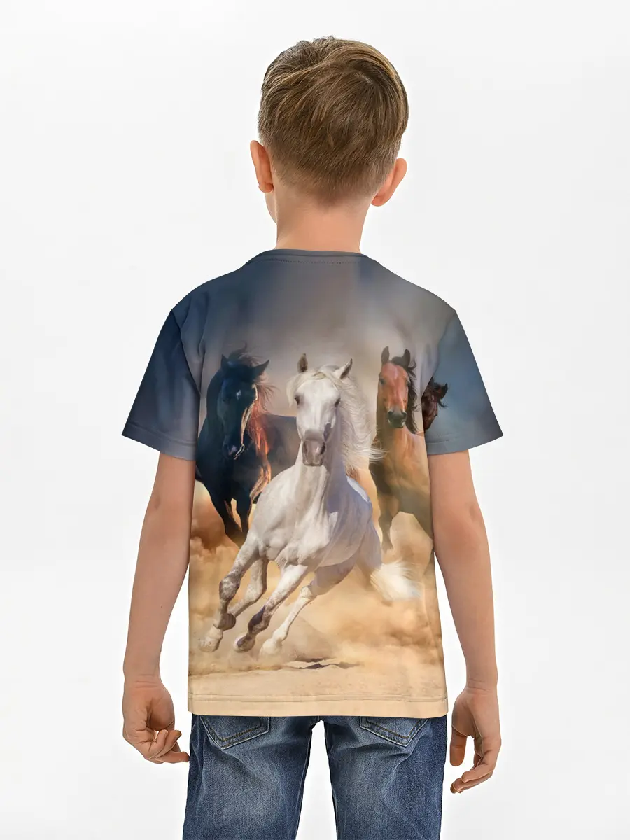 Детская базовая футболка / Табун