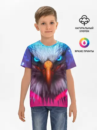 Детская базовая футболка / Взгляд орла