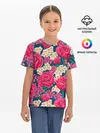 Детская базовая футболка / Поле роз