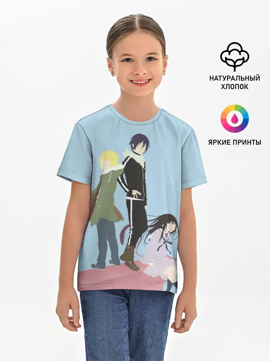 Детская базовая футболка / Yato, Yukine & Hiyori