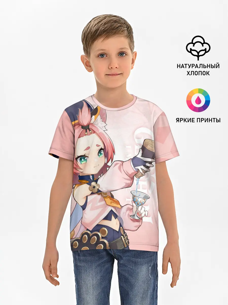Детская базовая футболка / GENSHIN IMPACT, ДИОНА