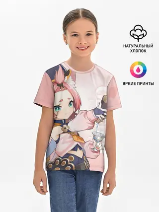 Детская базовая футболка / GENSHIN IMPACT, ДИОНА