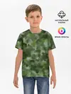 Детская базовая футболка / Canvas Green Camo