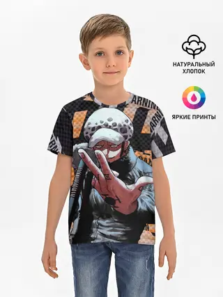 Детская базовая футболка / Трафальгар Ло особо опасен