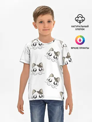 Детская базовая футболка / Котята