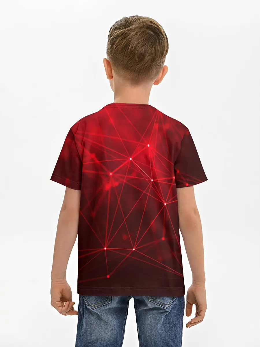 Детская базовая футболка / Собака в стиле KISS