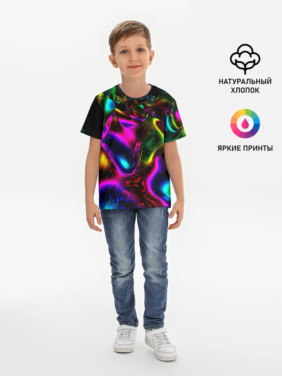 Детская базовая футболка / В НЕОНЕ