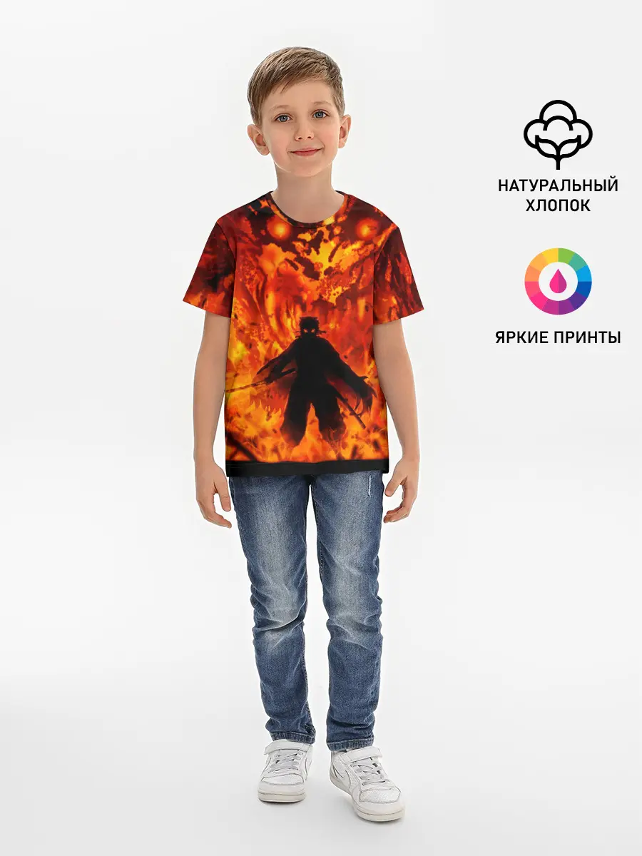 Детская базовая футболка / Клинок, рассекающий демонов