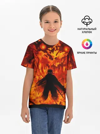 Детская базовая футболка / Клинок, рассекающий демонов