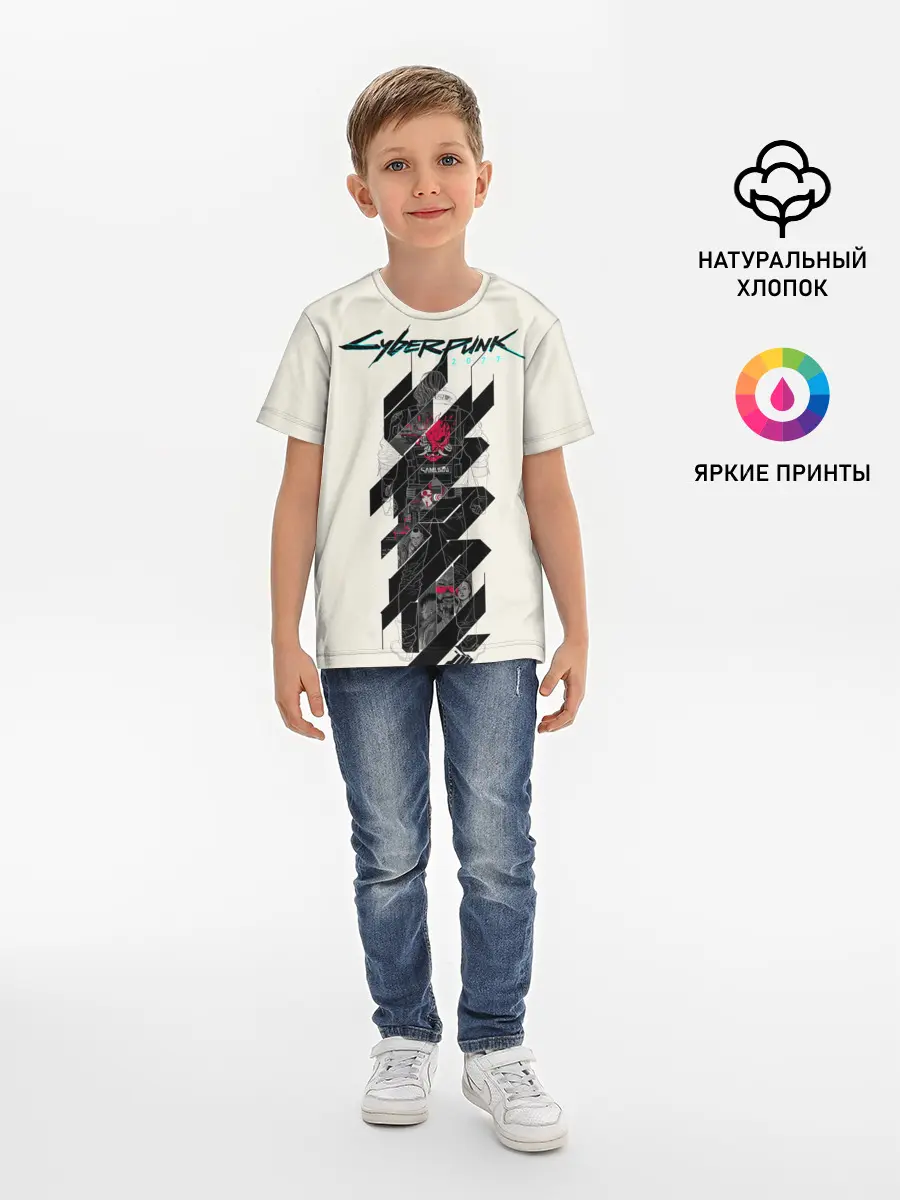 Детская базовая футболка / Cyberpunk 2077
