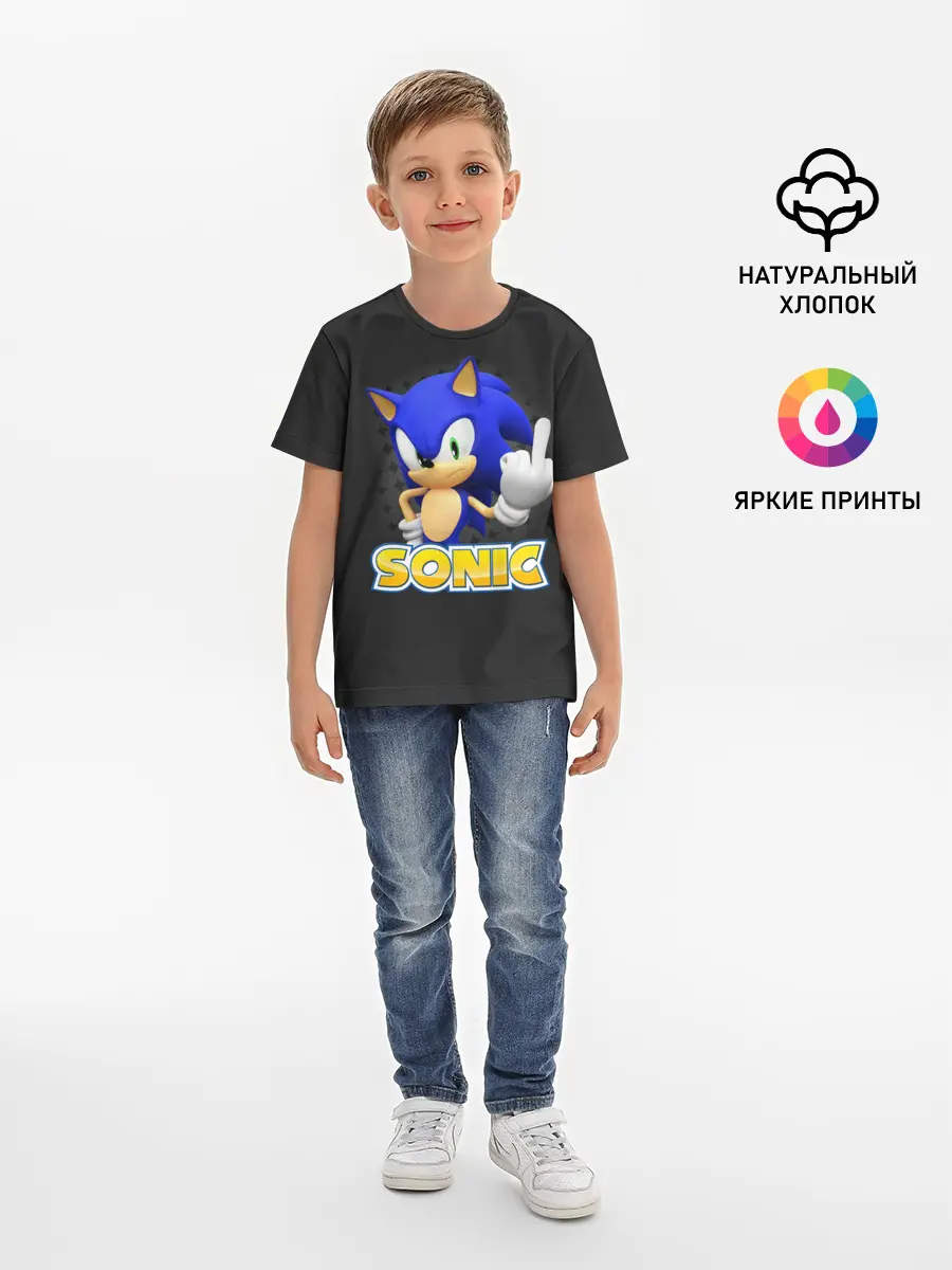 Детская базовая футболка / Sonic