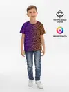 Детская базовая футболка / Градиентный разлом 3D | 3Д